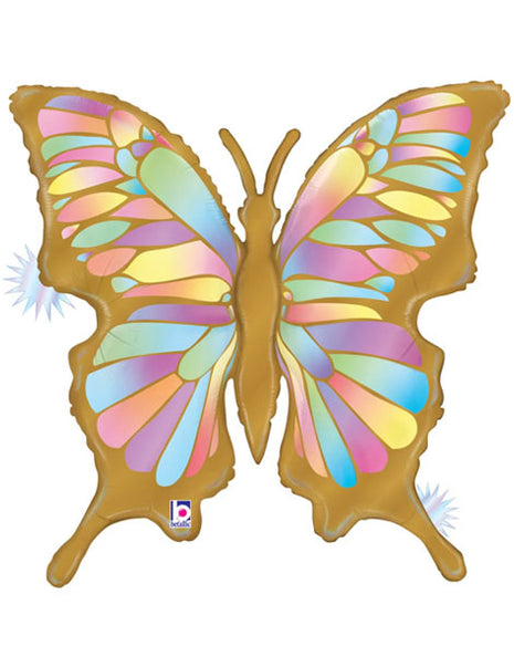 24in Betallic Opal Butterfliy Holographic Balloon