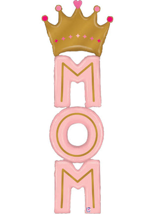 72in Betallic Special Delivery Mom Crown Balloon - Joker Party Supply