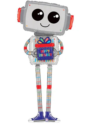 60in Betallic Special Delivery Robot Balloon - Joker Party Supply