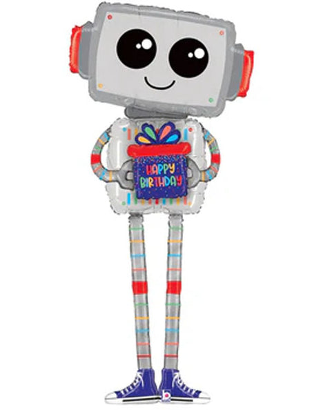 60in Betallic Special Delivery Robot Balloon - Joker Party Supply