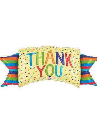 39in Betallic Thank Yo Banner Balloon - Joker Party Supply