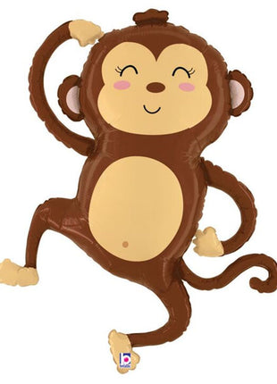 33in Betallic Jungle Monkey Balloon
