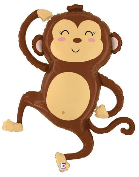 33in Betallic Jungle Monkey Balloon