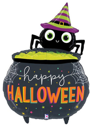 Globo de caldero de araña de Halloween Betallic de 44 pulgadas