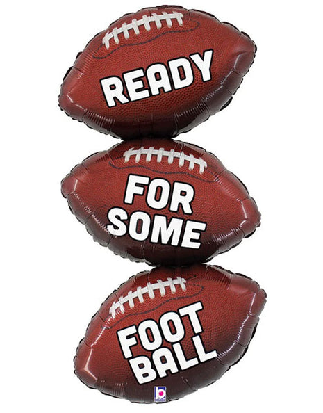 34in Betallic Football Trio Balloon