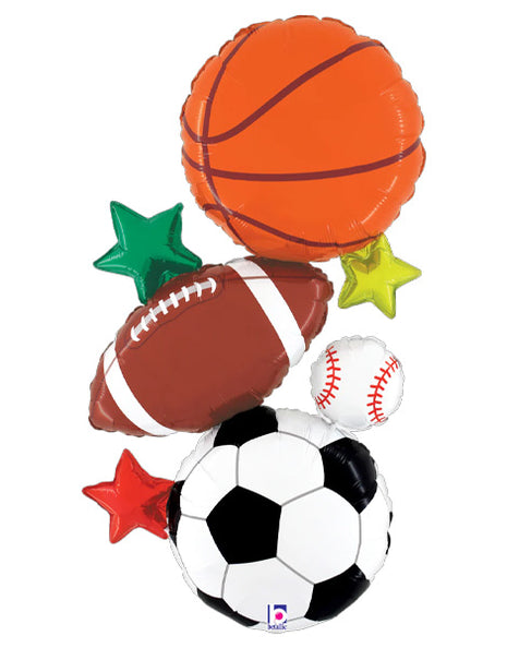 37in Betallic Multi-Sports Stacker Balloon - Joker Party Supply