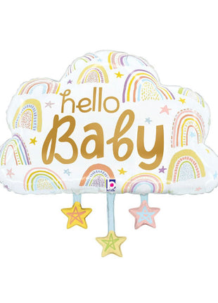 28in Betallic Hello Baby Balloon - Joker Party Supply