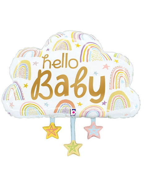 28in Betallic Hello Baby Balloon - Joker Party Supply