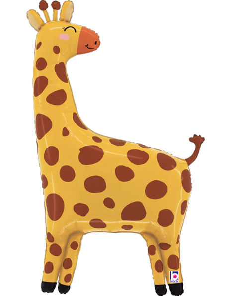 41in Betallic Jungle Giraffe Balloon - Joker Party Supply