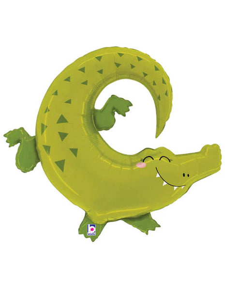 34in Betallic Jungle Alligator Balloon - Joker Party Supply