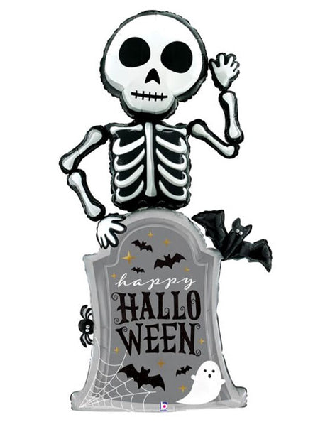 67in Betallic Special Delivery Skeleton Balloon