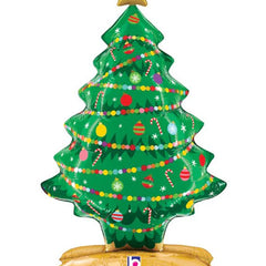 31in Betallic StandUps Christmas Tree Balloon - Joker Party Supply