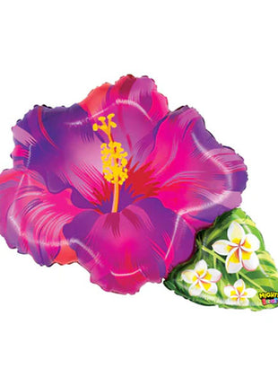 31in Betallic Mighty Purple Tropical Flower Balloon - Joker Party Supply