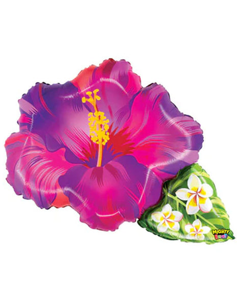 31in Betallic Mighty Purple Tropical Flower Balloon - Joker Party Supply