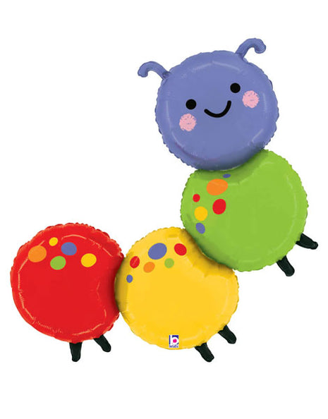 39in Betallic Caterpillar Balloon