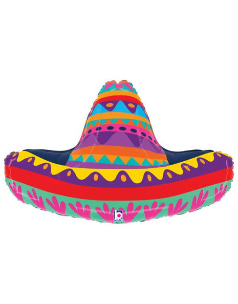 32in Betallic Festive Sombrero Balloon