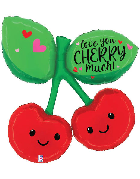 37in Betallic Love You Cherry Balloon