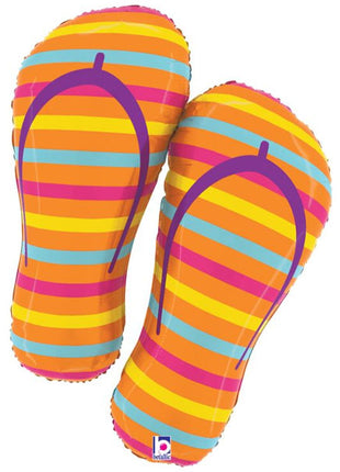 30in Betallic Summer Flip Flops Balloon