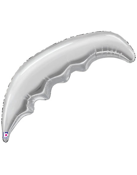 33in Betallic Silver Palm Frond Balloon