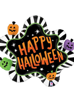 31in Betallic Halloween Striped Splat Balloon