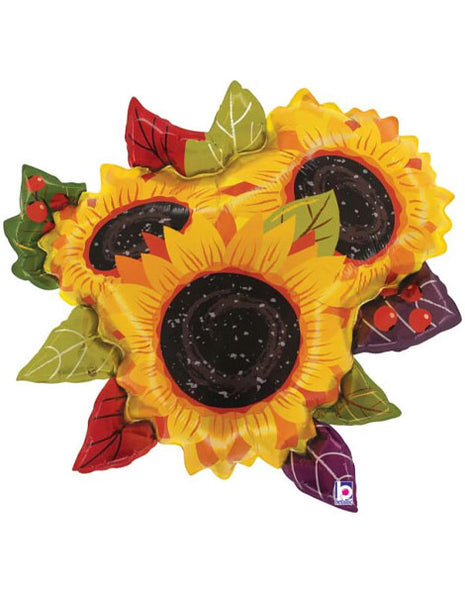 33in Betallic Sunflower Bouquet Balloon