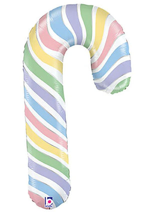 35in Betallic Macaron Candy Cane Balloon