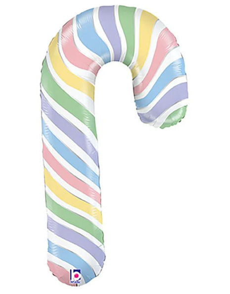 35in Betallic Macaron Candy Cane Balloon
