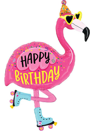 42in Betallic Flamingo Birthday Ballloon