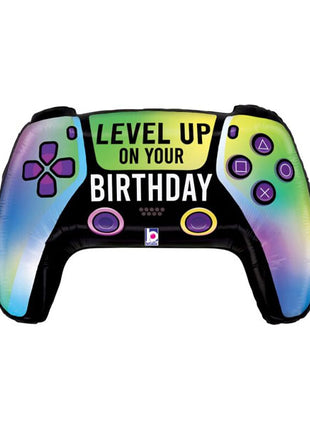 30in Betallic Vivid Game Controller Birthday Balloon