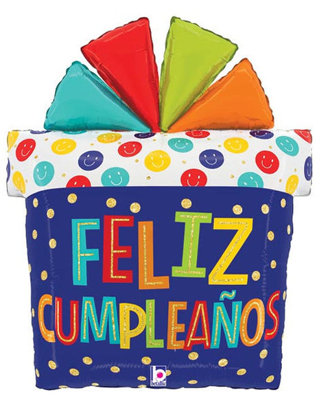 27in Betallic Regalo De Cumpleanos Balloon