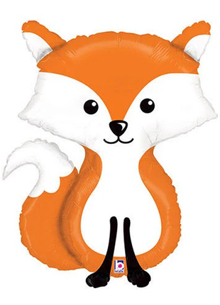 36in Betallic Woodland Fox Balloon - Joker Party Supply