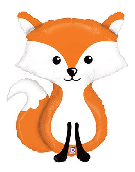 36in Betallic Woodland Fox Balloon - Joker Party Supply