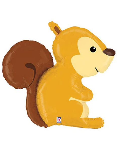36in Betallic Woodland Squirrel Balloon - Joker Party Supply