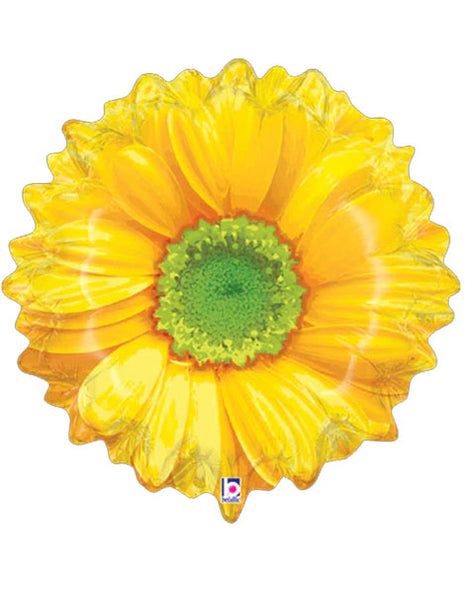 24in Betallic Bright Blooms Sunflower Balloon - Joker Party Supply