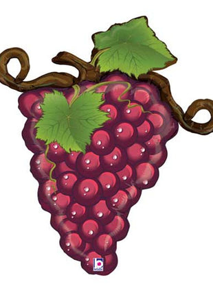 31in Betallic Red Grapes Linky Balloon