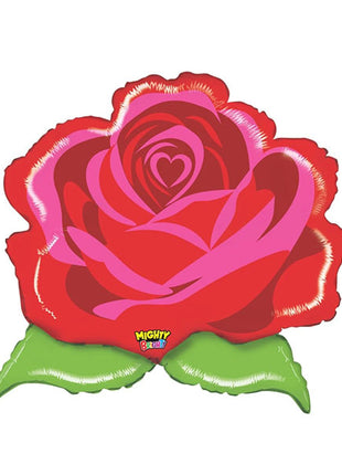 24in Betallic Mighty Rose Balloon - Joker Party Supply