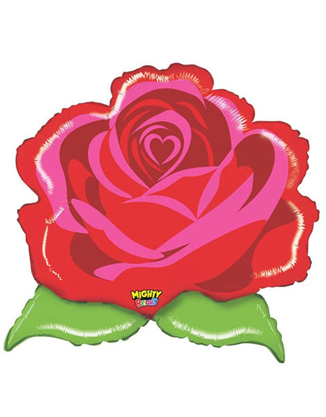 24in Betallic Mighty Rose Balloon - Joker Party Supply