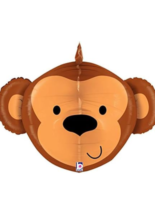 27in Betallic Dimensional Monkey Balloon - Joker Party Supply