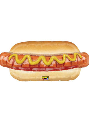 34in Betallic Mighty Hot Dog Balloon - Joker Party Supply