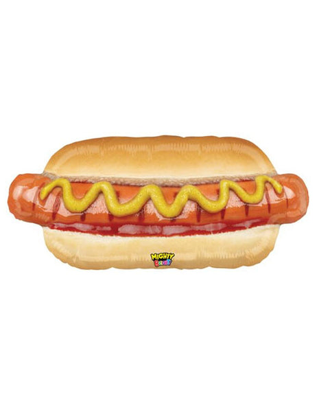 34in Betallic Mighty Hot Dog Balloon - Joker Party Supply