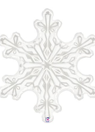 31in Betallic Clear Snowflake Balloon