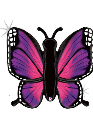 32in Betallic Pink Radiant Butterfly Balloon - Joker Party Supply