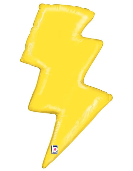 31in Betallic Lightning Bolt Balloon Balloon - Joker Party Supply
