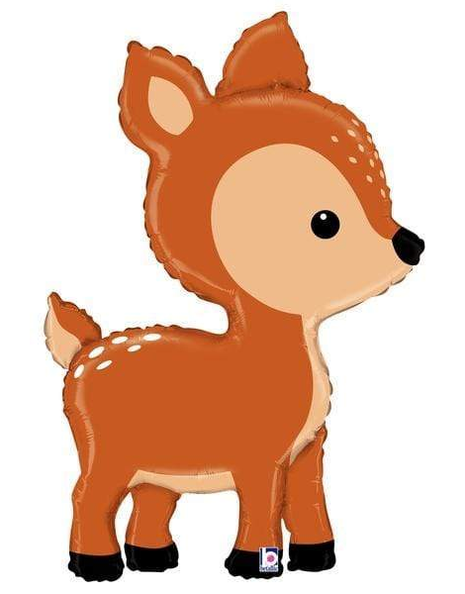 39in Betallic Woodland Deer Balloon - Joker Party Supply