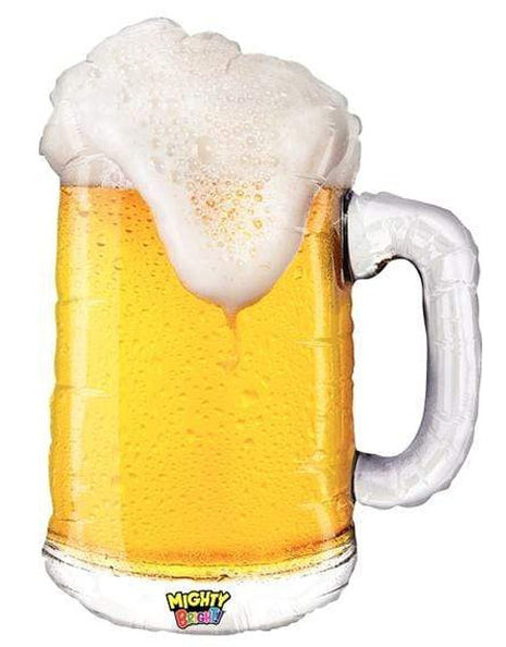 34in Betallic Mighty Bright Beer Balloon - Joker Party Supply