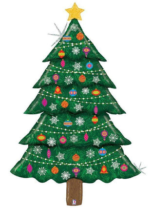 60in Betallic Special Delivery Glitter Christmas Tree Balloon - Joker Party Supply