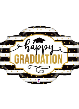 32in Betallic Happy Graduation Marquee Balloon