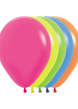 11in Sempertex Neon Assortment 100ct - Joker Party Supply