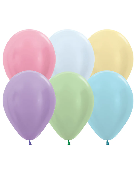 11in Sempertex Pearl Assortment 100ct - Joker Party Supply