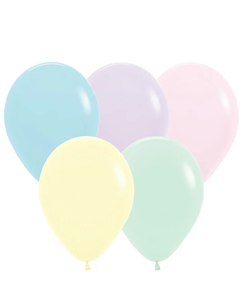 11in Sempertex Pastel Matte Assortment 100ct - Joker Party Supply